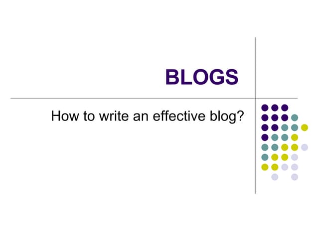 Blog Presentation Ppt Blog Presentation Ppt