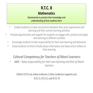 My Blog - R.T.C 8   Maths - What is...