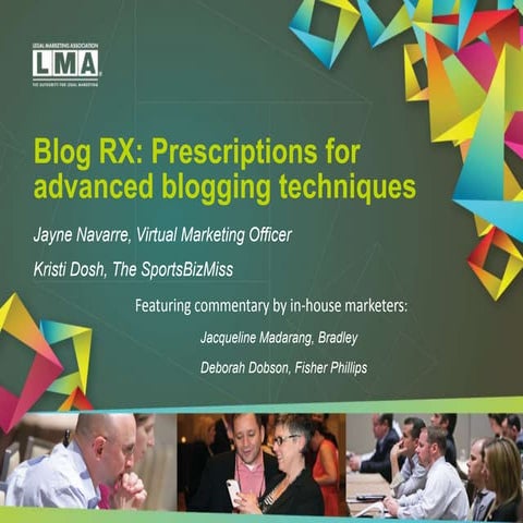 Blog RX: Prescriptions for advanced bloggers