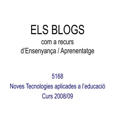 Blogs