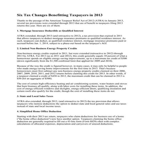 Tax Help to the Rescue!