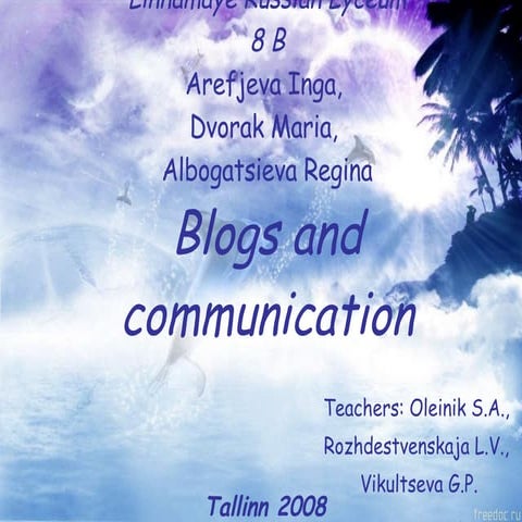 Blogs And Communication 8b