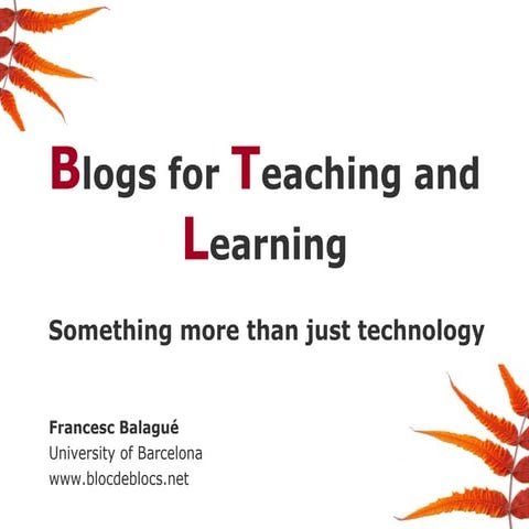 Blogs For Teaching And Learning