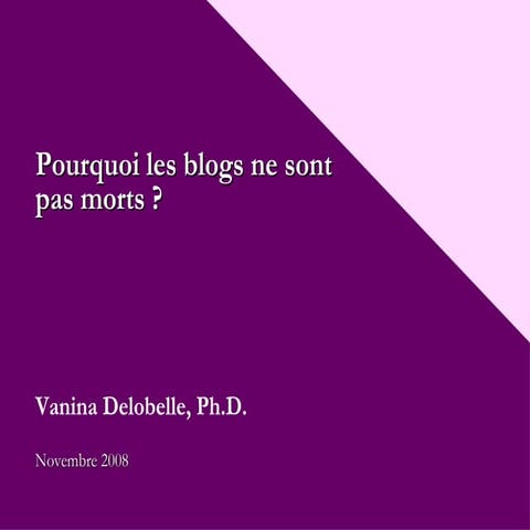 Pourquoi les blogs ne sont pas morts ?