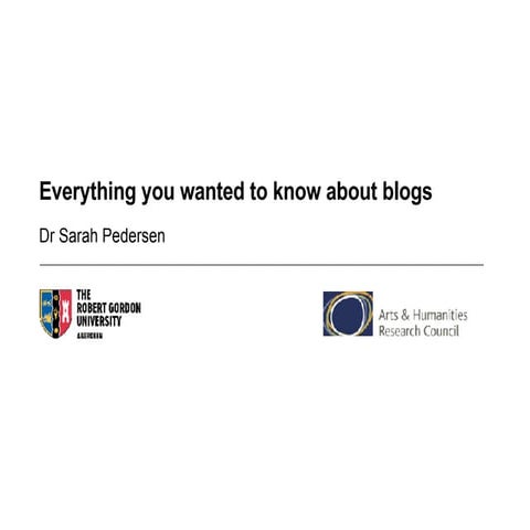 GI Conference 07 Blogs Workshop 