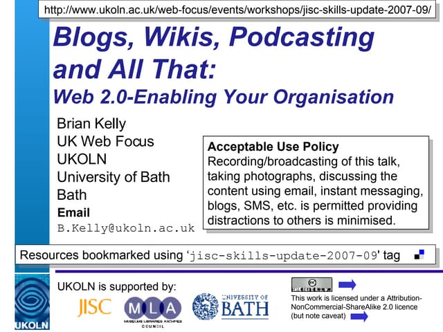 Blogs, Wikis, Podcasting and All That (Pre-Release)