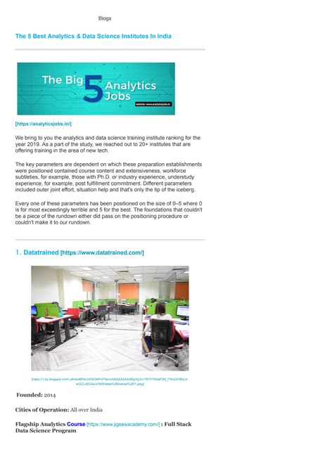 Analytics Jobs