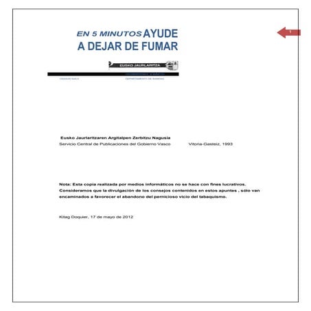 Ayude a dejar de fumar