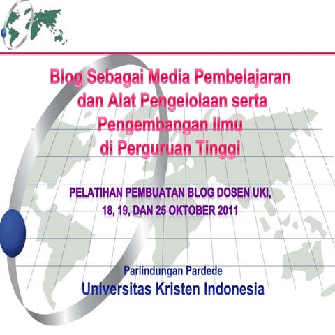 Blog sbg media pembelajaran & sarana manajemen ilmu