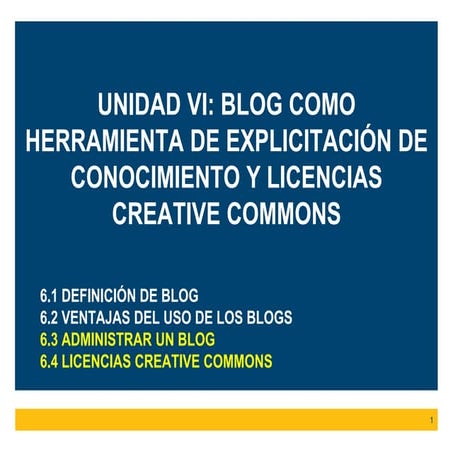 Blogs como herramienta de explicitación de conocimiento