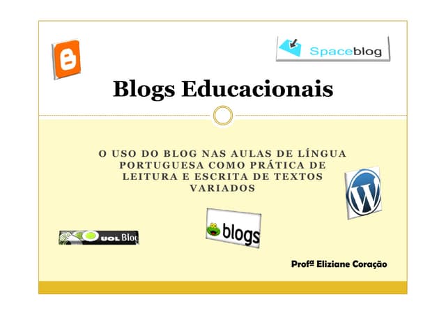 Blogs educacionais - Oficina