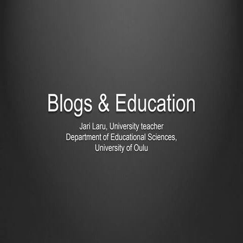 Blogs&education