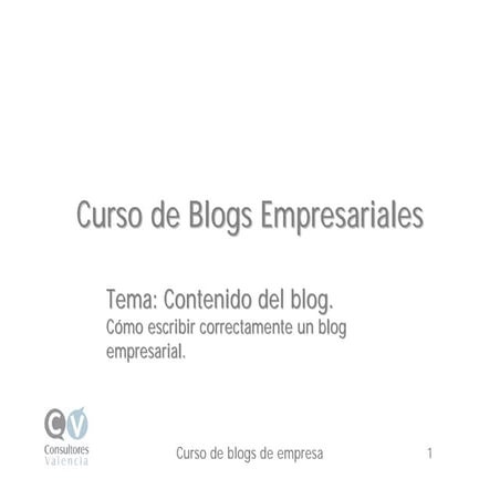 Blogs Empresariales T2