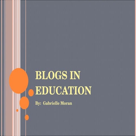 Blogs In Education