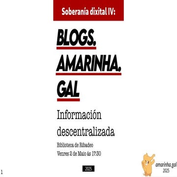 Blogs: información descentralizada. amarinha.galpdf