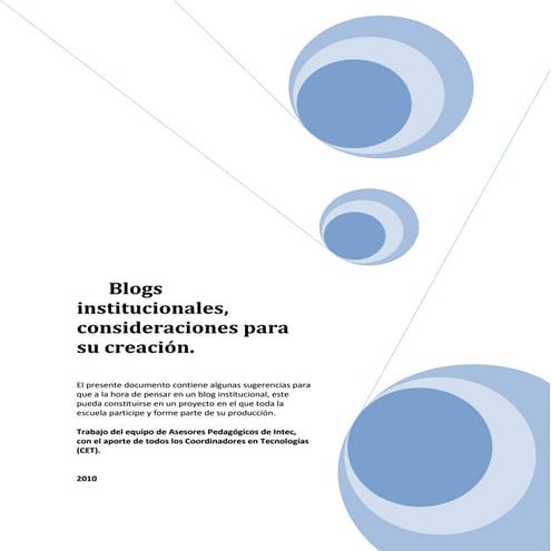 Blogs institucionales