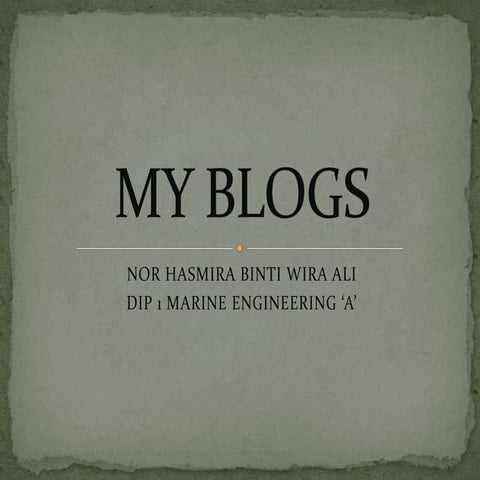 My Blog Presentation