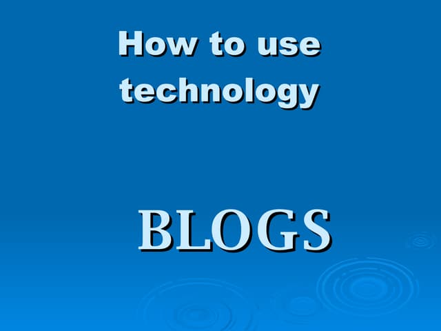 Blogs Laura
