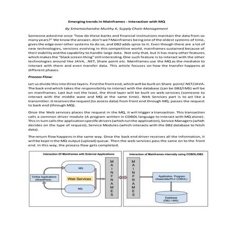 Emerging trends in mainframes