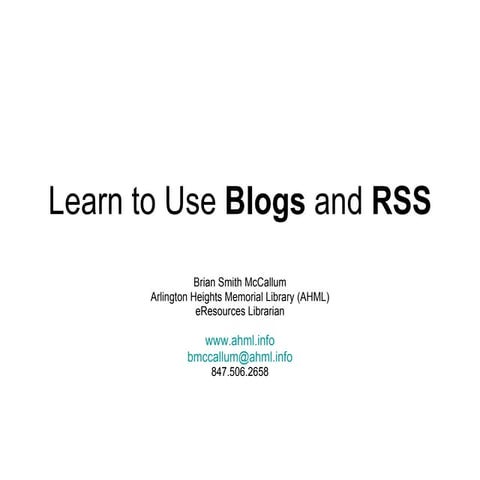 Blogs rss