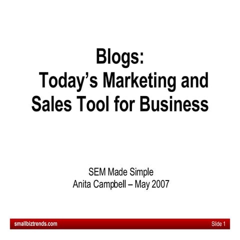 Blogging to Market Your Business