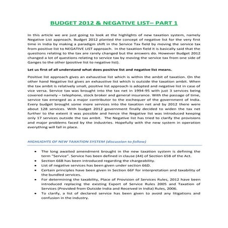 Negative list 01 - taxtube.blogspot.in