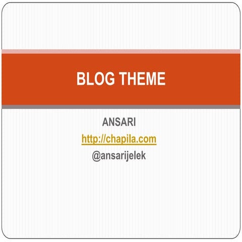 Blog Theme