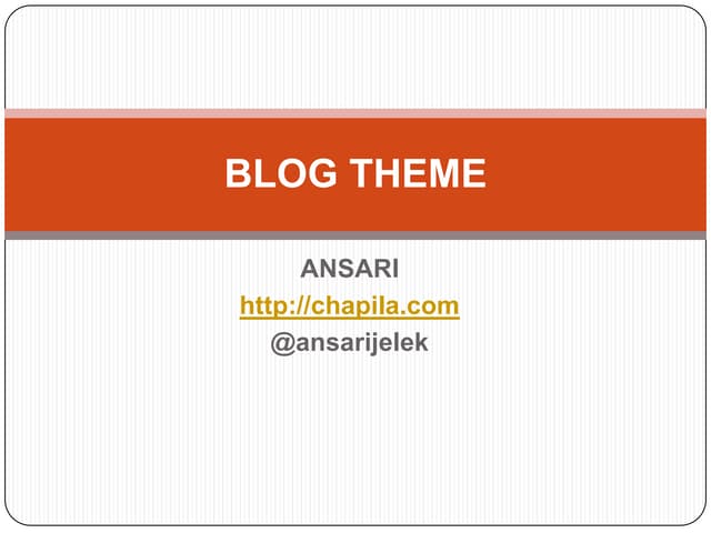 Blog Theme