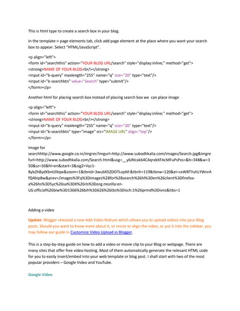 Blog tips