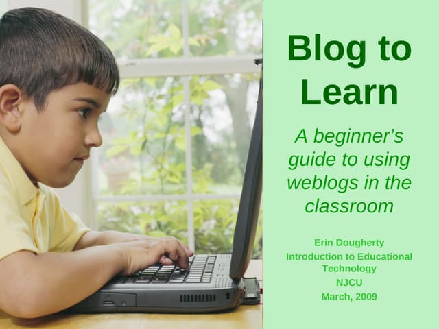 Blog To Learn