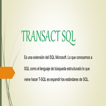 Blog transact sql