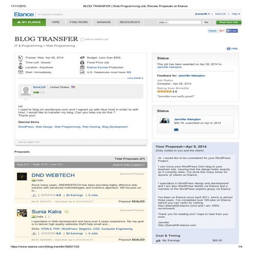 Blog blog programming job | PDF