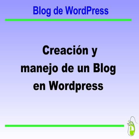 Curso de Blog con Wordpress