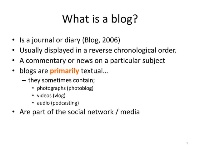 Blog ICT slides 