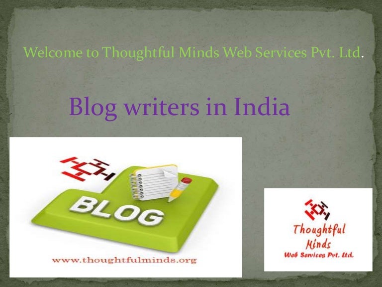 Blog Writers In India