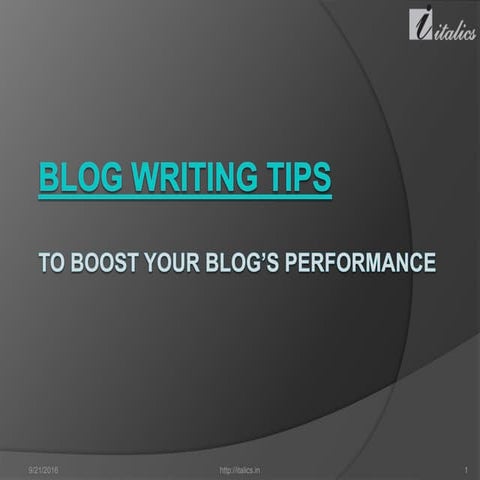 Blog Writing Tips