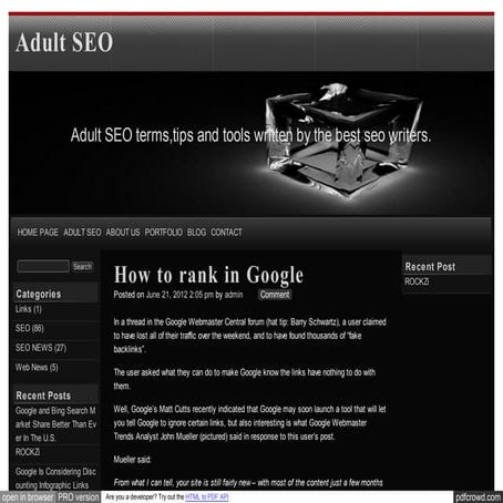Blog xseo How to rank in Google