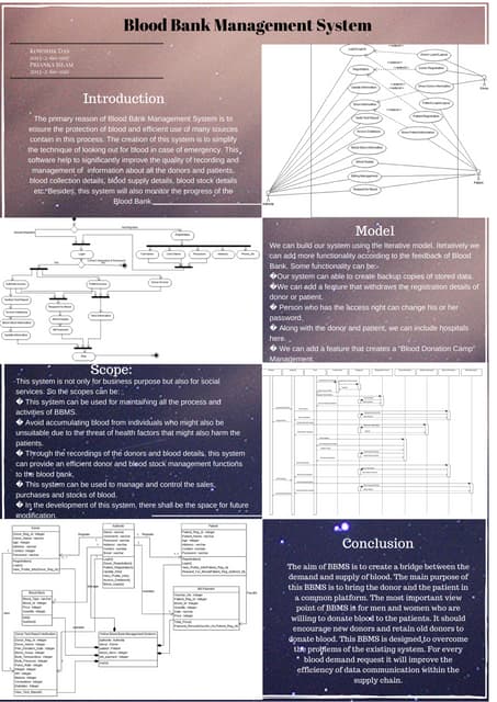 ER diagrams for blood bank management system | DOCX