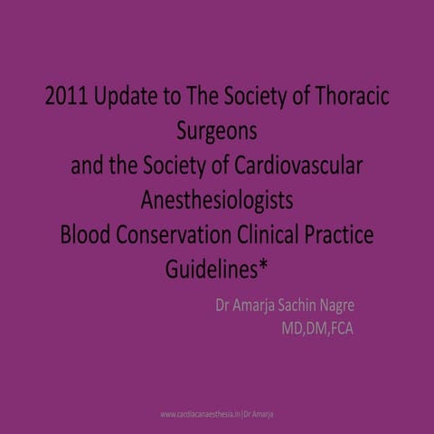 Blood conservation-clinical-practice-guidelines