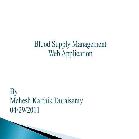 Blood Bank(Web Application)