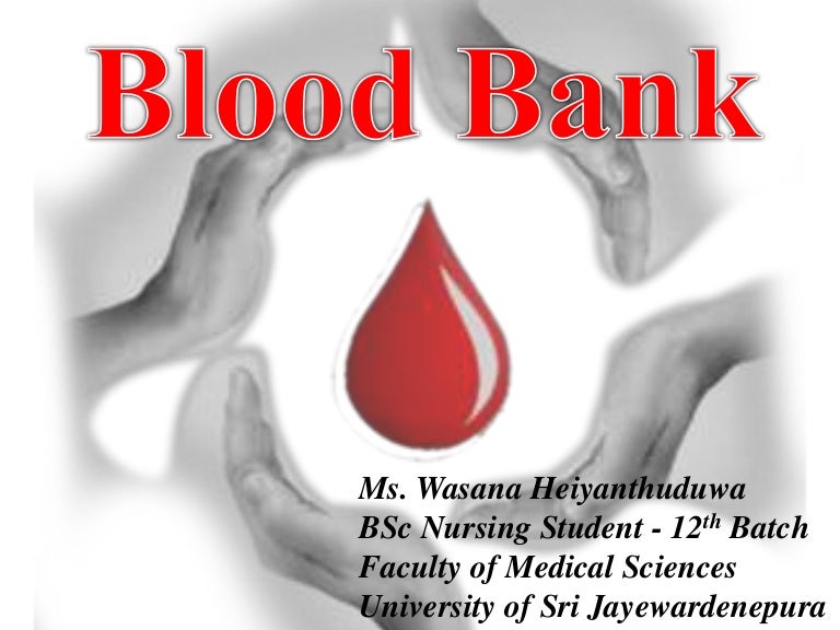 Blood bank