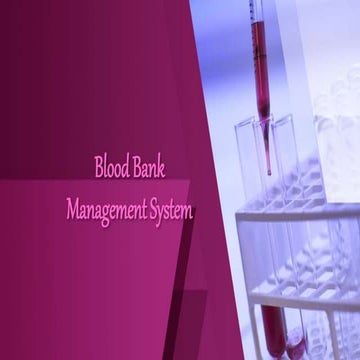 Blood Bank Management System