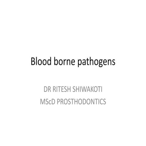 Blood borne pathogens