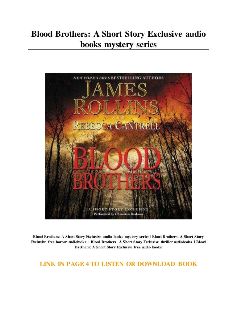 Blood Brothers A Short Story Exclusive audio books mystery series
