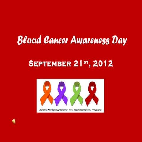 Blood cancer awareness day