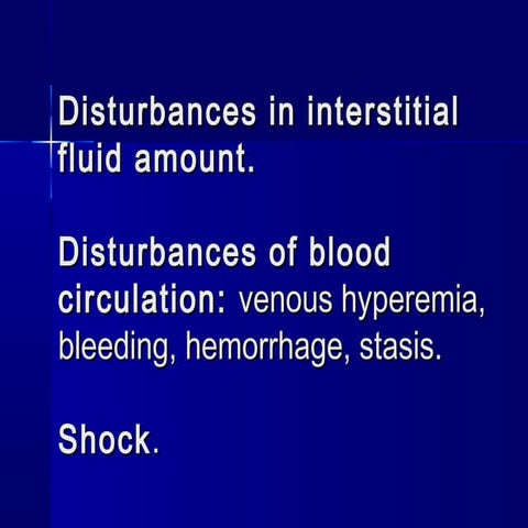 Blood cicrulation disturbanses 1