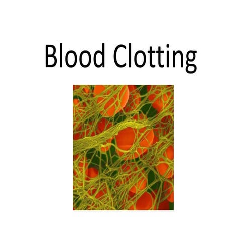 Blood clotting