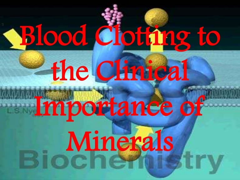 Blood clotting to the clinical importance of minerals