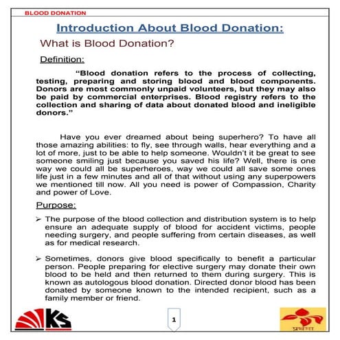 Blood Donaion 7ps