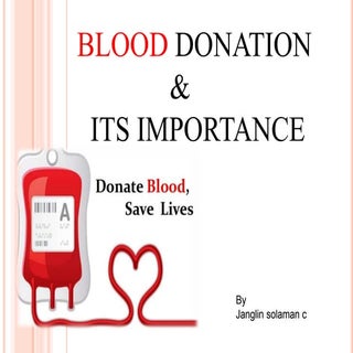 blood donation & its importance